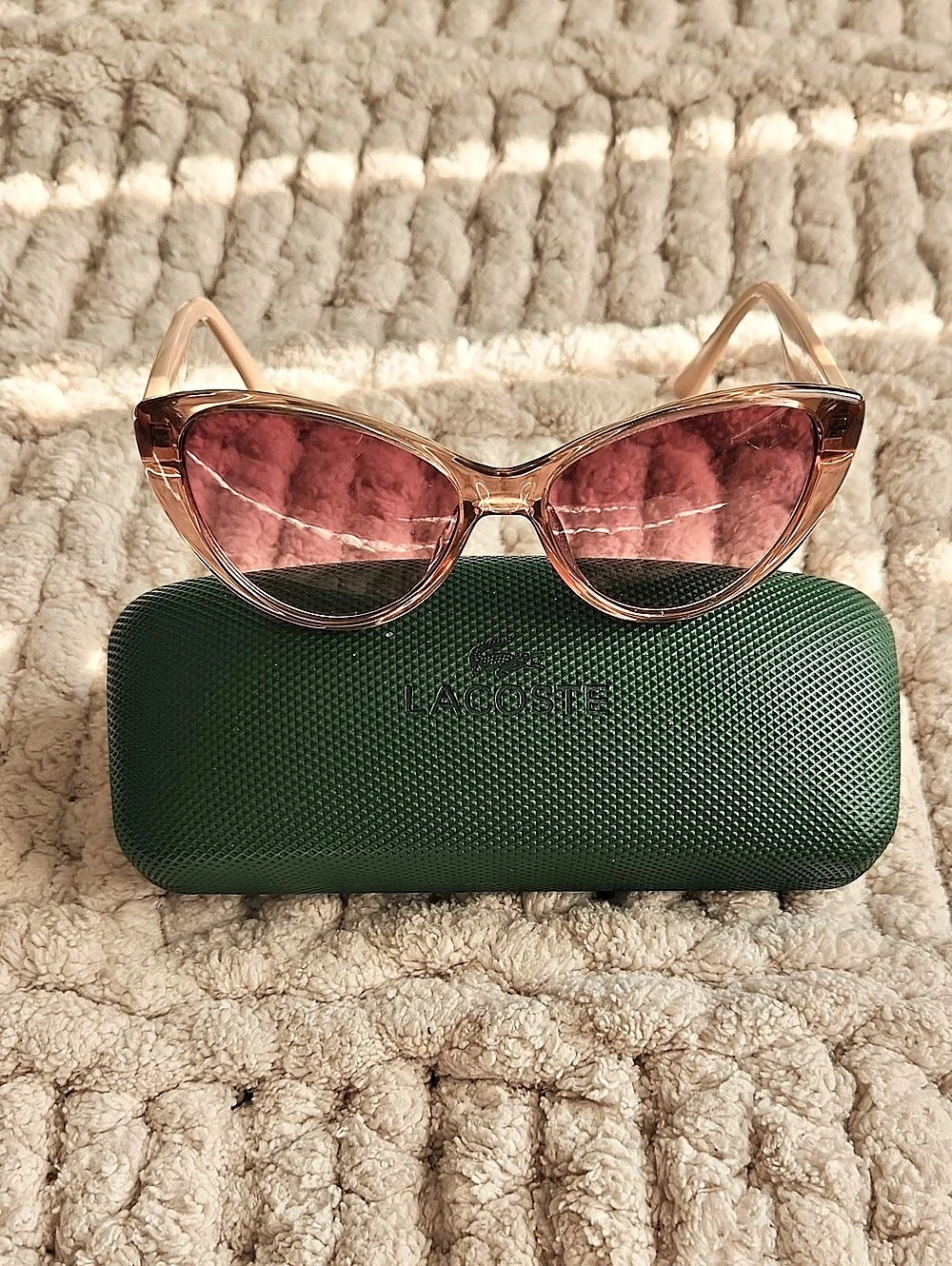 Lacoste Cat Eye Sunglasses in Pink Gradient